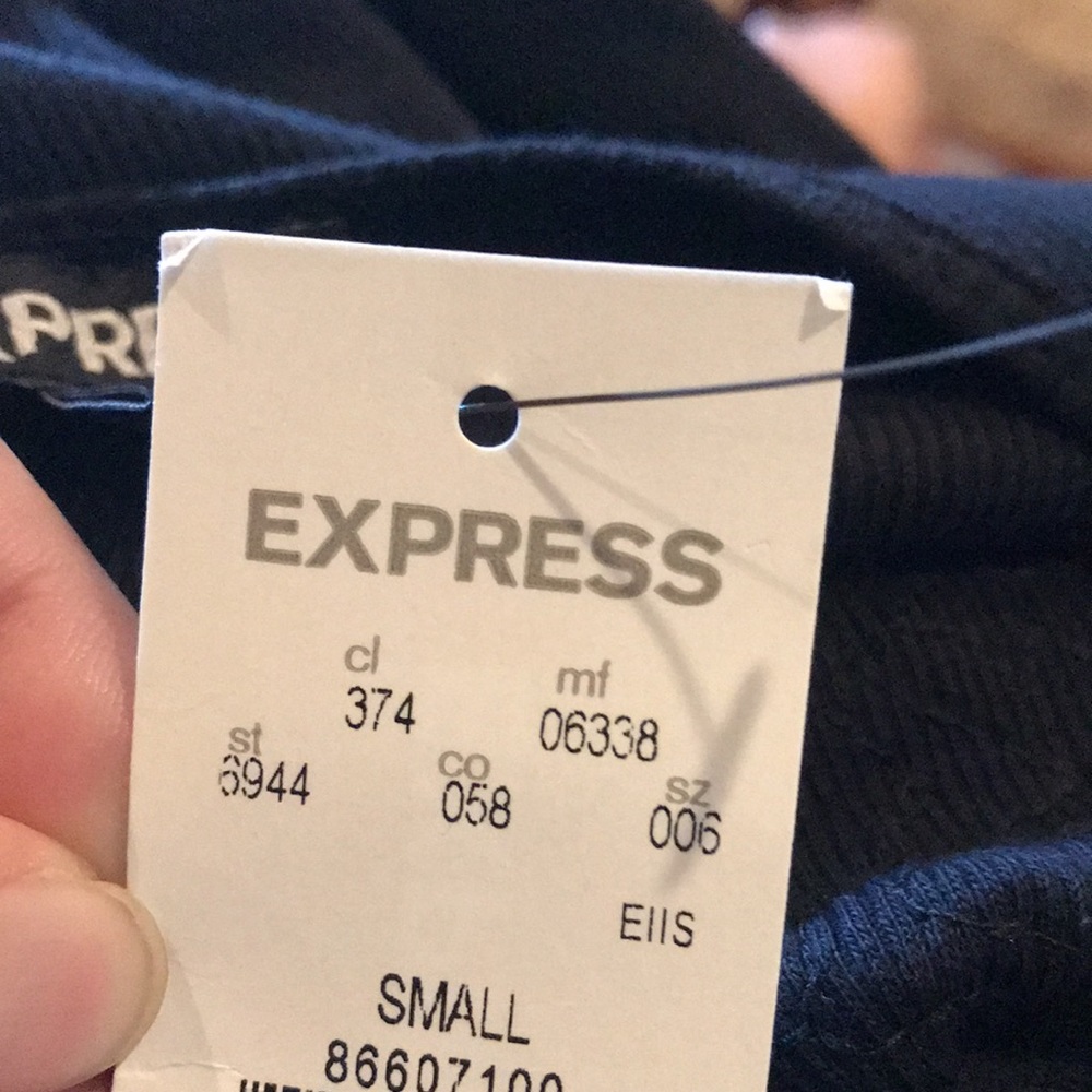 Express sequins black tank top.  Size Small. NWT - Picture 6 of 6